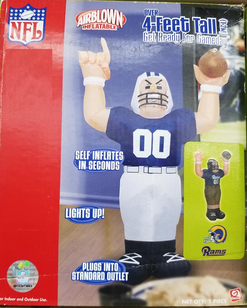 Rams 4' Inflatable Player Indoor/Outdoor image 0