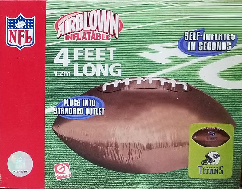 Titans 4' Inflatable Ball Indoor/Outdoor image 0