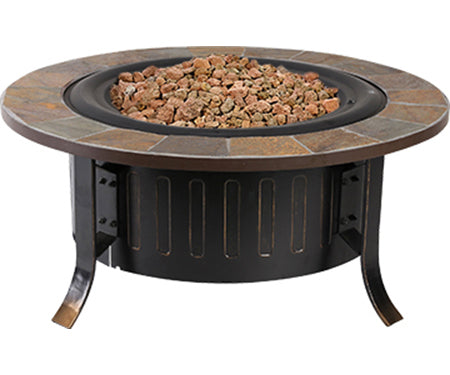 Bolen Steel Gas Slate Look Fire Table image 0