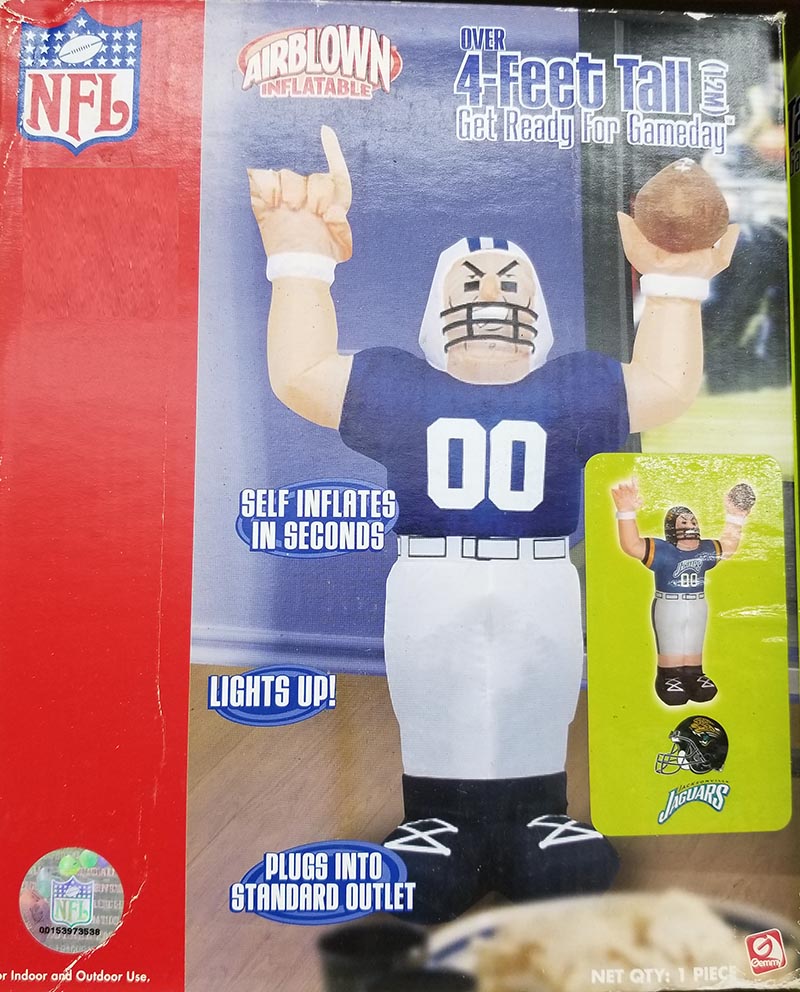 Jacksonville Jaguars 4' Inflatable Player Indoor/Outdoor image 0