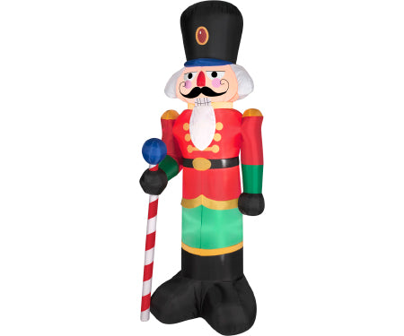 Red Nutcracker Gemmy Airblown Inflatable 78" tall image 0