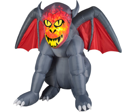 Gargoyle Fire and Ice Projection Gemmy Airbln Inflatable 5ft image 0