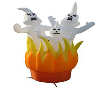 GHOSTS ON FIRE GIANT AIRBLOWN INFLATABLE 10 FT HIGH image 0