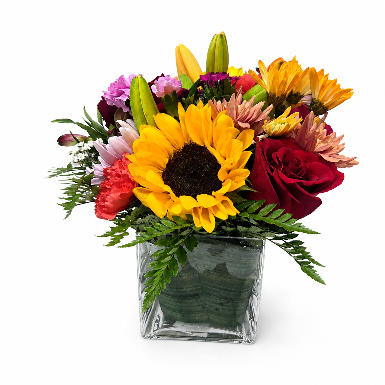 Small Mixed Flowers with Vase 50 image 0