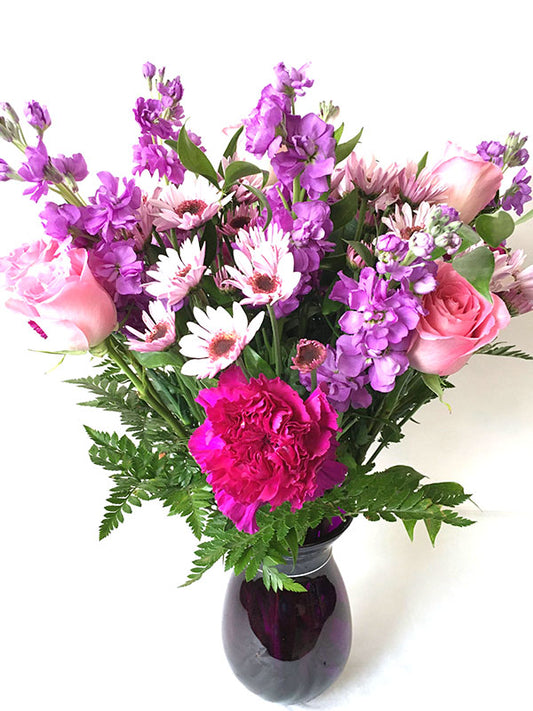 I Love Pink - Pink Roses and Carnations image 0