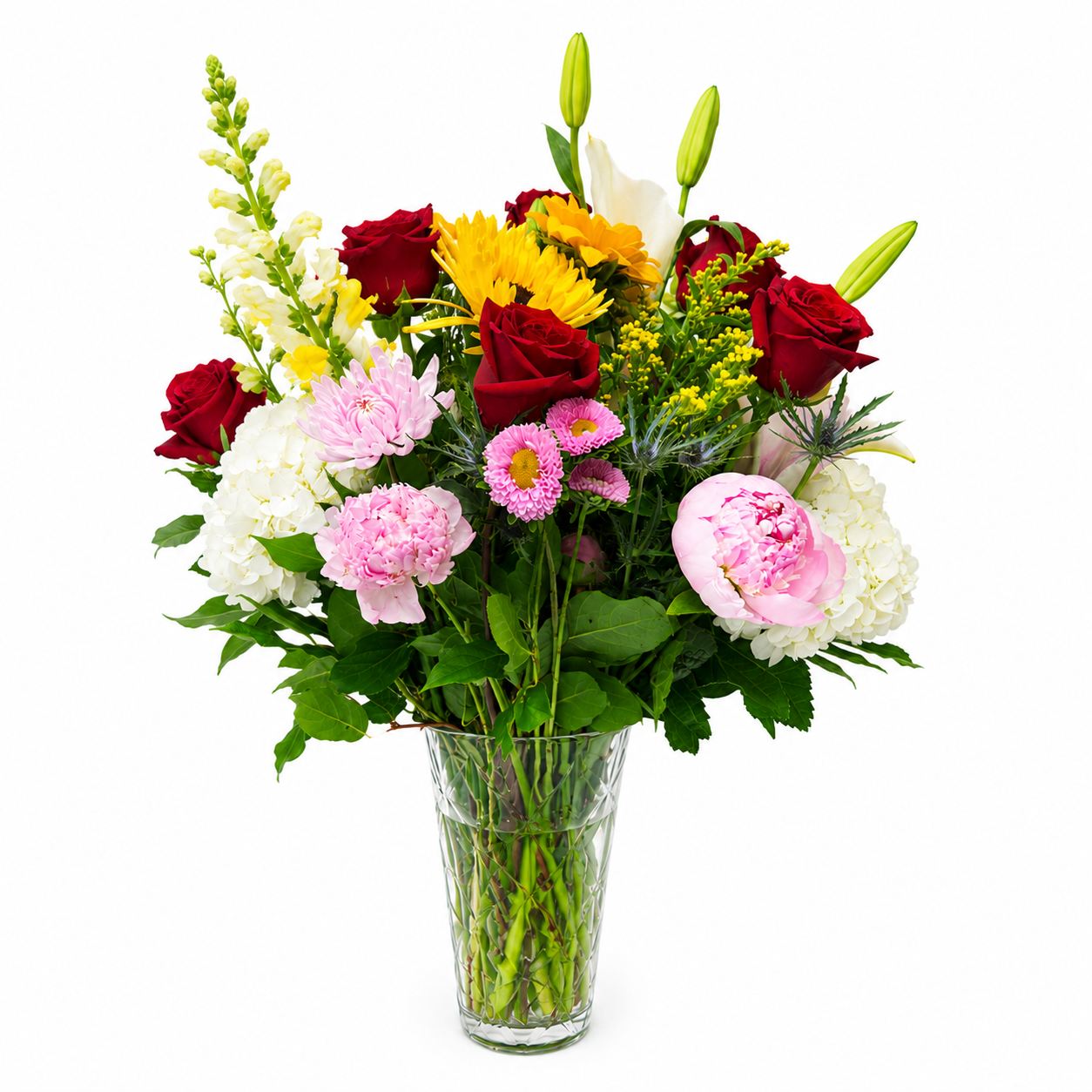 Mixed Flowers with Vase 200 image 0