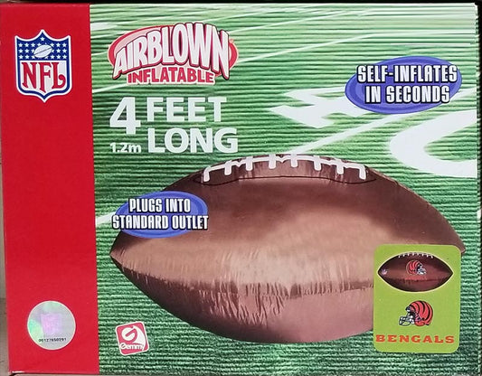 Bengals 4' Inflatable Ball Indoor/Outdoor image 0
