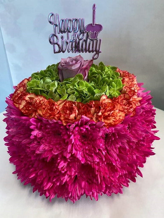 Happy Birthday Flower Cake #1 image 0