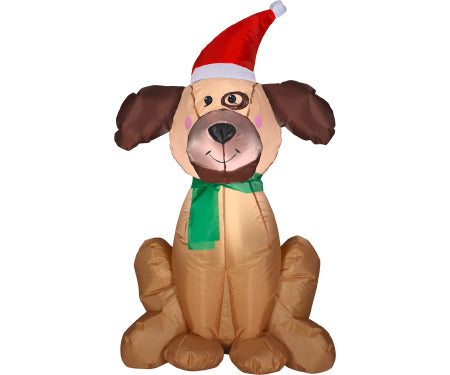 Christmas Dog Gemmy Airblown Inflatable 42" tall image 0