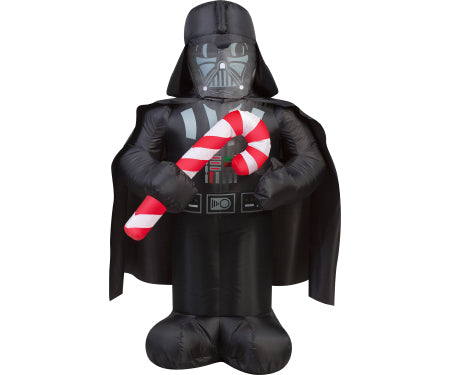 Air blown Star Wars Darth Vader with Candy Cane image 0