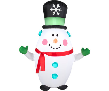 Snowman Gemmy Airblown Inflatable 42" tall image 0